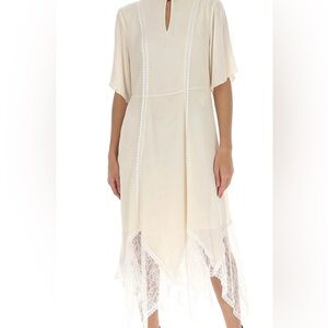 Brand New See By Chloe Lace Crepe Dress Size 10